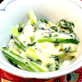 なおっぴー♡'s cooksnap of when they made 小松菜と油揚げのクリーム煮.