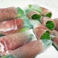 まゆぴーとこちゃ's cooksnap of when they made シャキシャキ水菜と小葱の生ハム生春巻き.
