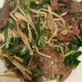 くむぞう's cooksnap of when they made 牛肉とニラのオイスターソース炒め.