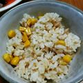 ちえもんたろう's cooksnap of when they made 調味料なし！コーンとツナの炊き込みご飯☆.