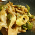 しのっこ2's cooksnap of when they made たけのこと豚こまの味噌炒め.