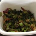 はいじの母's cooksnap of when they made ピリ辛ごまラー油で☆桜えびとかぶの葉炒め.