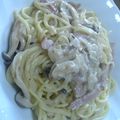 しおとも's cooksnap of when they made きのことベーコンのクリームパスタ.