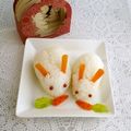 puniＫ's cooksnap of when they made 【簡単デコご飯】ごはんでウサギ.
