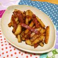 うに子's cooksnap of when they made あと一品に✿長芋のだしバター醤油炒め✿.