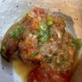 なおっぴー♡'s cooksnap of when they made トマトねぎとろサラダ.