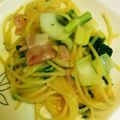Askyyy's cooksnap of when they made ベーコンとセロリのクリームパスタ.