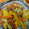 Linlyn's cooksnap of when they made さつまいもの青椒肉絲.