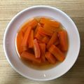 かおり♡♡♡'s cooksnap of when they made 簡単レンジ 人参出汁煮 (ヒガシマル).