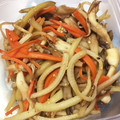 おかけこ's cooksnap of when they made 【節約レシピ】大根の皮と人参のきんぴら.