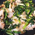 りんごママ_1986's cooksnap of when they made お弁当に！大根菜と豚肉の生姜味噌炒め.