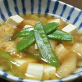 SoMiNemama's cooksnap of when they made ＊絹さやと油揚げのお味噌汁.
