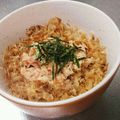 もぐ・ω・くま's cooksnap of when they made ☆シーチキンおかか丼☆.