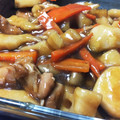 ねぼすけnyanko's cooksnap of when they made 簡単！手羽元と蓮根と里芋の甘辛炒め♪.