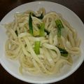 あおねり's cooksnap of when they made 大根の葉とじゃこのパスタ(うどんでも).