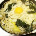 むぴょこぴょこん's cooksnap of when they made 余ったそうめんで☆簡単お月見にゅうめん.