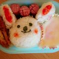 curisupin's cooksnap of when they made ウサギさん弁当（キャラ弁）.
