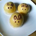 sumirenohana's cooksnap of when they made ゆずうさぎのおまんじゅう.