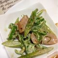 ぽぽきゅ's cooksnap of when they made アスパラとピーマンとウインナー炒め.
