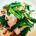 ニコチコ太朗's cooksnap of when they made 旨ウマ♪ちぢみほうれん草とベーコン炒め.