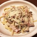 saku39717's cooksnap of when they made ベーコンと玉ねぎの濃厚クリームパスタ.