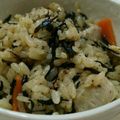 ねぴあママ's cooksnap of when they made 簡単！たっぷりひじきと鶏肉の炊き込みご飯.
