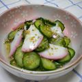 みなみ7's cooksnap of when they made 胡瓜と蒲鉾の酢の物.