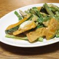 narimimama's cooksnap of when they made 豚肉かぼちゃピーマンの☆ピリ辛マヨ炒め★.
