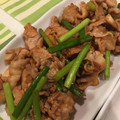 makosaka's cooksnap of when they made ５分で❤豚こまとにんにくの芽の中華炒め.