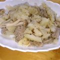 Baman's cooksnap of when they made キノコとベーコンとじゃが芋のコンソメ炒め.