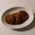 linhua's cooksnap of when they made 中華風豚つくねハンバーグ.