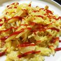 okomeokome's cooksnap of when they made ジャガイモ＆玉ねぎ×チーズ×卵の炒め.