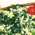 姫ママ123's cooksnap of when they made ほうれん草と卵の粉チーズ炒め.