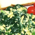 姫ママ123's cooksnap of when they made ほうれん草と卵の粉チーズ炒め.