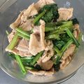 ゆうあつ12's cooksnap of when they made シンプル！小松菜と豚肉のにんにく醤油炒め.