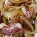 もりもりごはん＊'s cooksnap of when they made ヒイカと新玉ねぎのしょうが焼き☆.