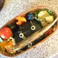 食LOVE☆'s cooksnap of when they made お魚くわえたクロネコ弁当.