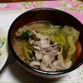 かーたんかーたん's cooksnap of when they made ニンニク味噌スープのキャベツ鍋.
