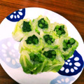 茶すけさん's cooksnap of when they made ♡白菜と菊菜のお浸し♡.