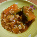 クック5D3XPF☆'s cooksnap of when they made 簡単かぼちゃのそぼろ煮〜ダシとみりん不要.