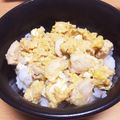 まなじゃす's cooksnap of when they made 胸肉半枚で　めんつゆ親子丼　節約.