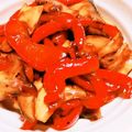 ❀まいねこ❀'s cooksnap of when they made 早い！！エリンギとパプリカの炒めもの.