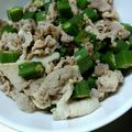 ナーちゃん's cooksnap of when they made オクラと豚のおひたし.