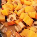 dainouti's cooksnap of when they made 簡単おかず♪さつま芋とレンコンの辛子煮物.