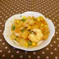 龍青空ママ's cooksnap of when they made ＊お弁当に♪エビチリ気分な炒めもの＊.