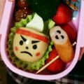 Ｍｉママ's cooksnap of when they made キャラ弁お餅つき☆うすクンときねちゃん☆.
