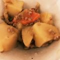 クックTSDDWP☆'s cooksnap of when they made 簡単すぎるひき肉の肉じゃが風.