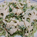 クックTBK3HH☆'s cooksnap of when they made 豆苗れんこんささみのシャキシャキごまマヨ.