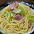 た～る✿'s cooksnap of when they made ベーコンペペロンチーノ.