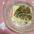 ぽぽきゅ's cooksnap of when they made たまご豆腐に、シラスかいわれ納豆♪.